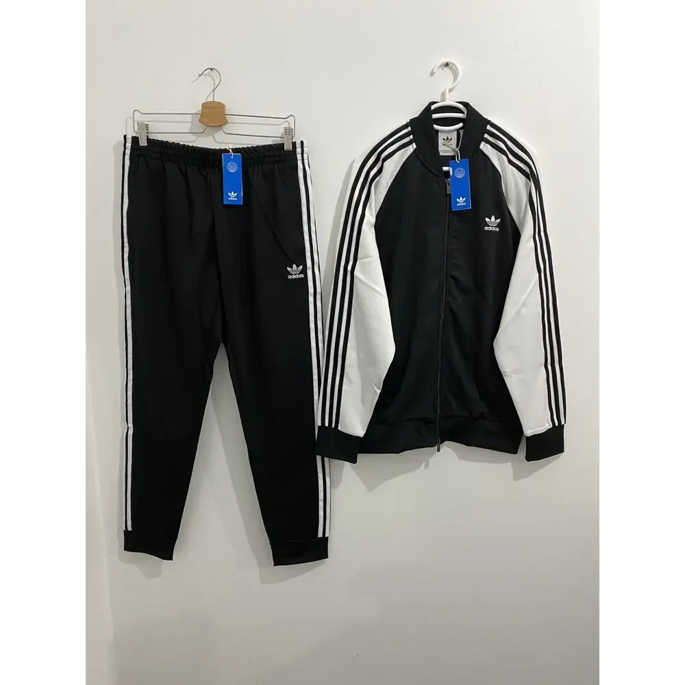 Adidas Originals Primeblue Superstar Tracksuit Black White Size L